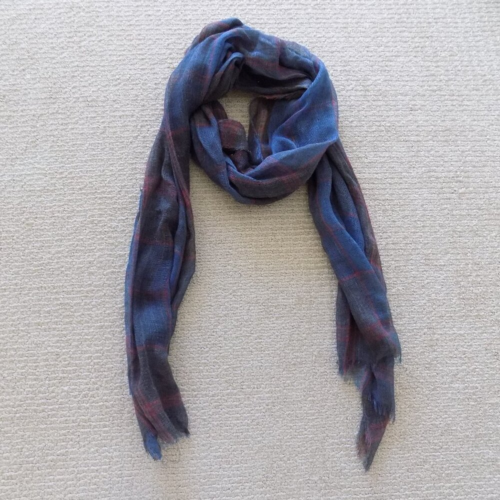 h&m thin light plaid womens scarf